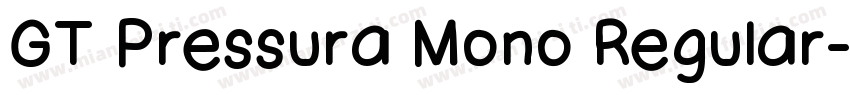GT Pressura Mono Regular字体转换